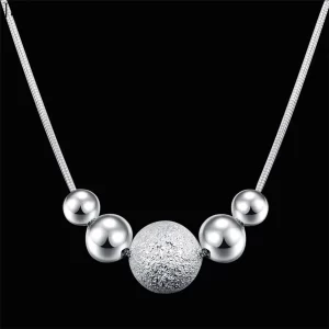 Colar Feminino de Prata 925 – Pingente de Encanto de Casamento