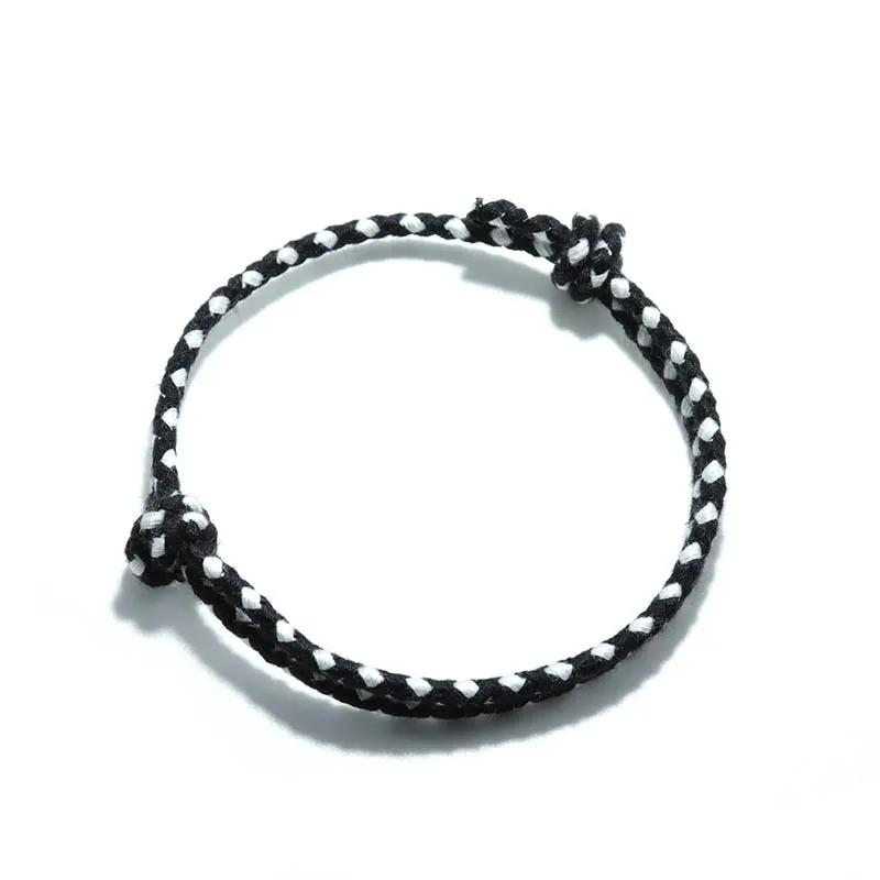 Pulseira Boêmia de Corda 100% Algodão - Artesanal e Ajustável - Imagem 4