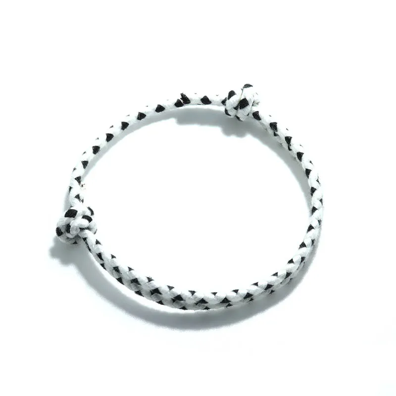 Pulseira Boêmia de Corda 100% Algodão - Artesanal e Ajustável - Imagem 5