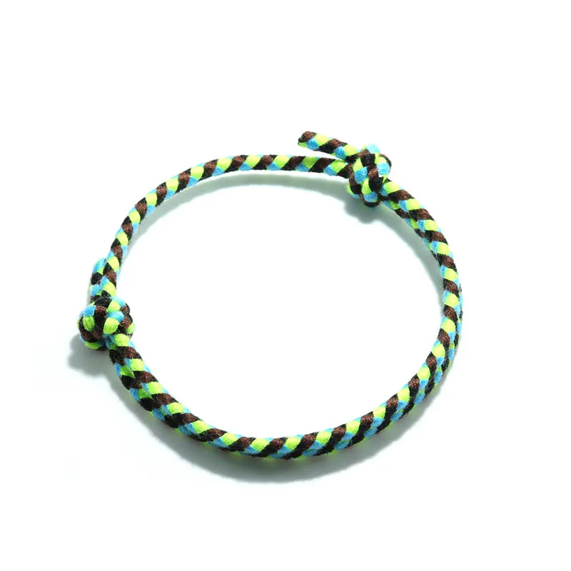 Pulseira Boêmia de Corda 100% Algodão - Artesanal e Ajustável - Imagem 6
