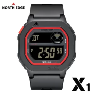 North edge x1 tela quadrada relógio digital para homens mulheres relógio esportivo à prova dwaterproof água 50m cronômetro contagem regressiva despertador reloj hombre