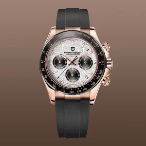 Relógio Masculino PAGANI DESIGN 2026 NOVO 1664 com Mostrador de Meteorito, Luxuoso Relógio de Quartzo com Safira, Cronógrafo Esportivo